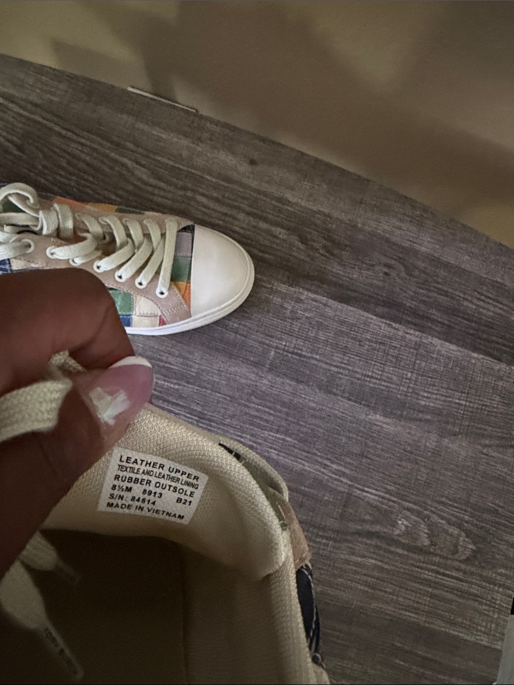 Tory Burch Multicolor Checkerboard Low-Top Sneakers - Picture 5 of 5